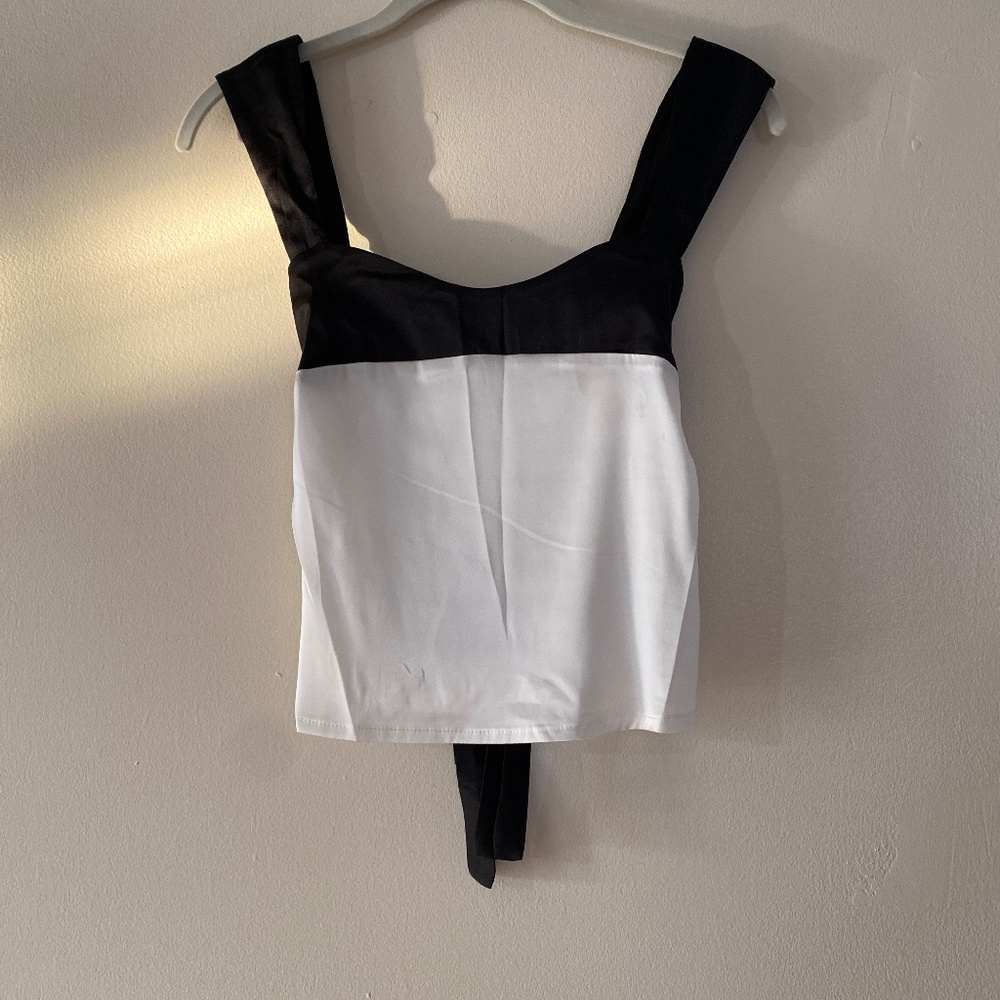 White Black blouse
